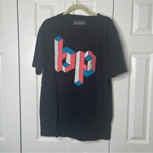 Black Pyramid BP Black Blue Pink White Tee‎ Shirt XL